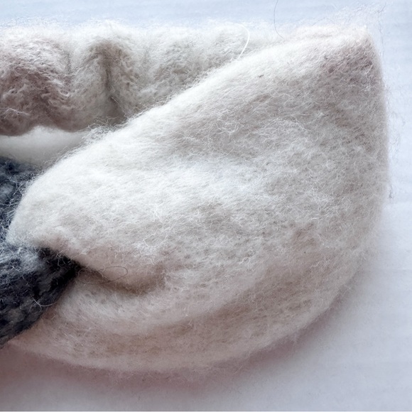 Urban Outfitters Gabby Twist Knit Headband In White & Grey NWT - Picture 6 of 9